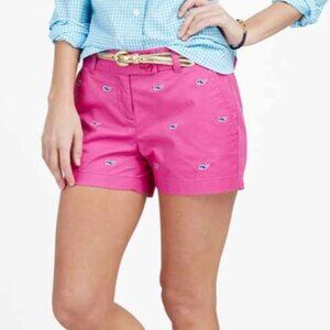 NWT Women’s Vineyard Vines Dayboat Whale shorts 6 Pink